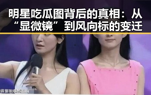 明星吃瓜图背后的真相：从“显微镜”到风向标的变迁